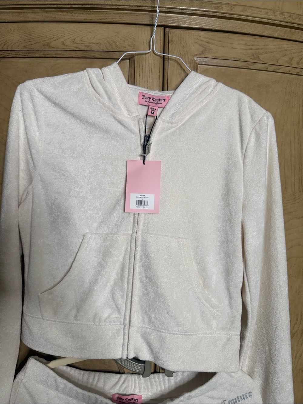 Juicy Couture🔥 Iconic Terry Oyster Bling Hoodie Tracksuit Set - Picture 3 of 10